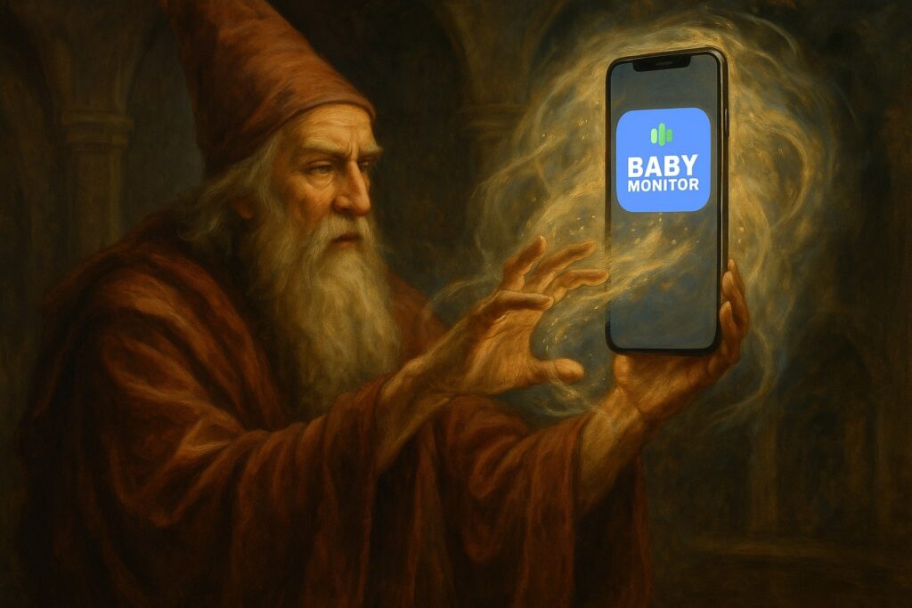 Baby Monitor Bella - Audio and Video Camera. A mobile app that lets you connect two devices (iPhones) and create a baby monitor.